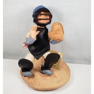 Annalee Dolls 8” Baseball Catcher with Catcher’s Gear & Glove Doll 1994 #994694